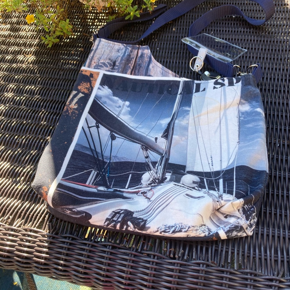 Fabric crossbody bag - Picture 3 of 6